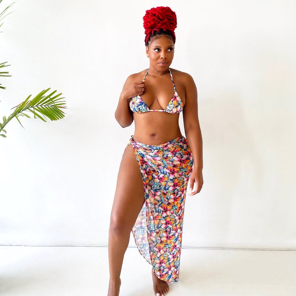 Floral Garden 3 Piece Bikini Set